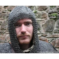 Ulfberth Camail à Encolure Carrée, Anneaux Ronds_rivets Ronds, 8mm -Tir à l'arc Soldes 2023 camail a encolure carree anneaux ronds rivets rond 3