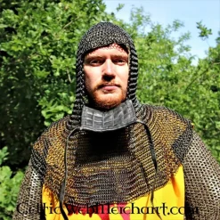 Camail à Ventail Carré, Noirci, 8mm -Tir à l'arc Soldes 2023 camail a ventail carre noirci 8mm 3