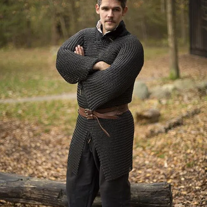 Tir à l'arc Soldes 2023 -Tir à l'arc Soldes 2023 cavalerie haubert acier noir doux 3