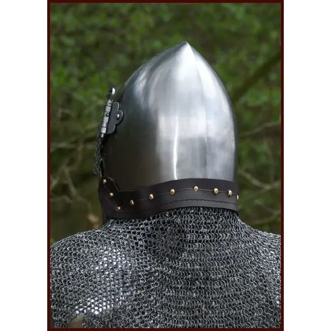 Ulfberth Colletain De Maille Dagué, Anneaux Plats - Rivets Ronds, 8 Mm 2 Ulfberth Colletain De Maille Dagué, Anneaux Plats - Rivets Ronds, 8 Mm – Image 2