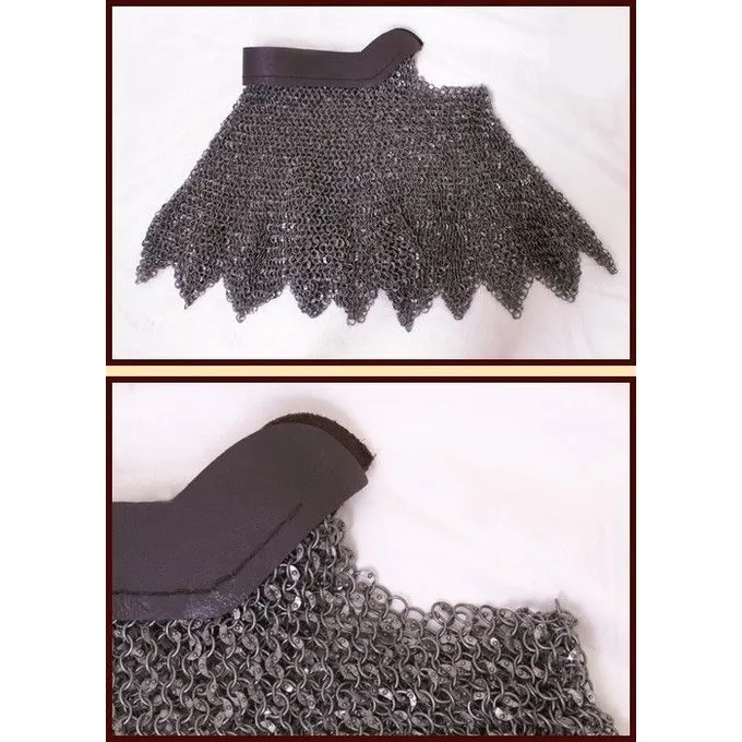 Ulfberth Colletin à Maille Dagué, Anneaux Ronds-rivets Ronds, 8mm 1 Ulfberth Colletin à Maille Dagué, Anneaux Ronds-rivets Ronds, 8mm