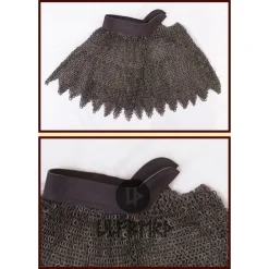 Ulfberth Colletin De Maille Dagué, Anneaux Plats - Rivets Triangle, 8 Mm