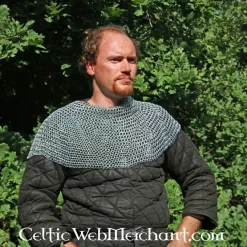 Colletin En Cotte De Maille, Acier Zingué, 9mm