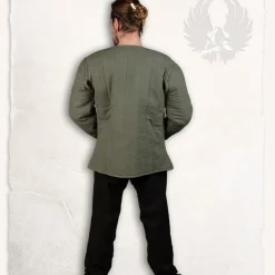 Mytholon Gambison 15ème Siècle Aulber, Olive Toile Verte -Tir à l'arc Soldes 2023 gambison 15eme siecle aulber olive toile verte 2