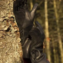 Epic Armoury Gants Médiévaux En Cuir, Noirs -Tir à l'arc Soldes 2023 gants medievaux en cuir noirs 4