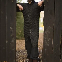 Epic Armoury Haubergeon De Cavalerie, Noirci -Tir à l'arc Soldes 2023 haubergeon de cavalerie noirci 4