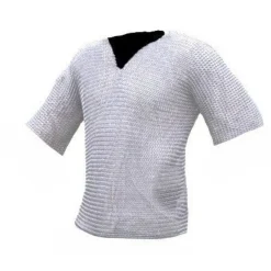 Haubert à Manches Courtes, Acier Zingué, 9mm