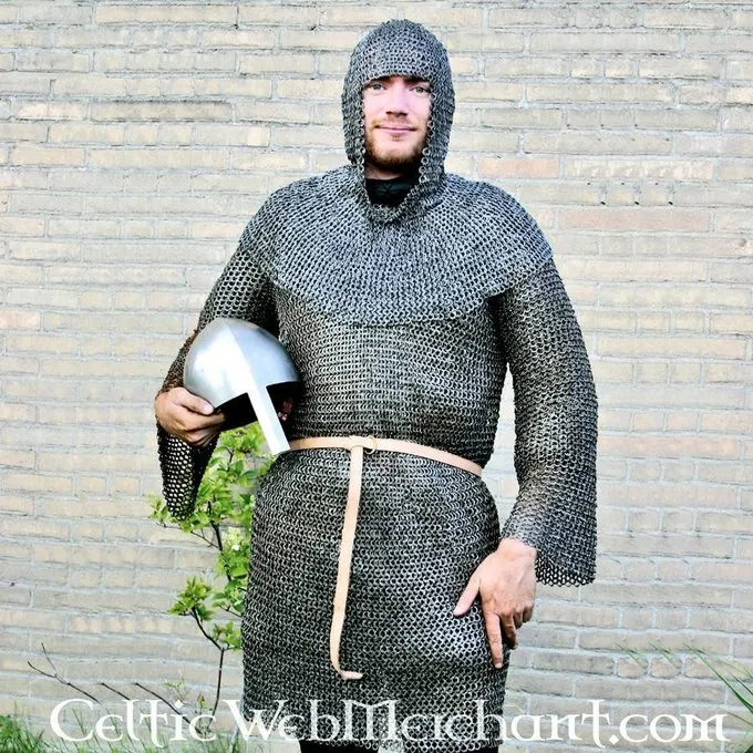 Ulfberth Haubert à Manches Longues, Anneaux Ronds-rivets Ronds, 8mm 2 Ulfberth Haubert à Manches Longues, Anneaux Ronds-rivets Ronds, 8mm – Image 2