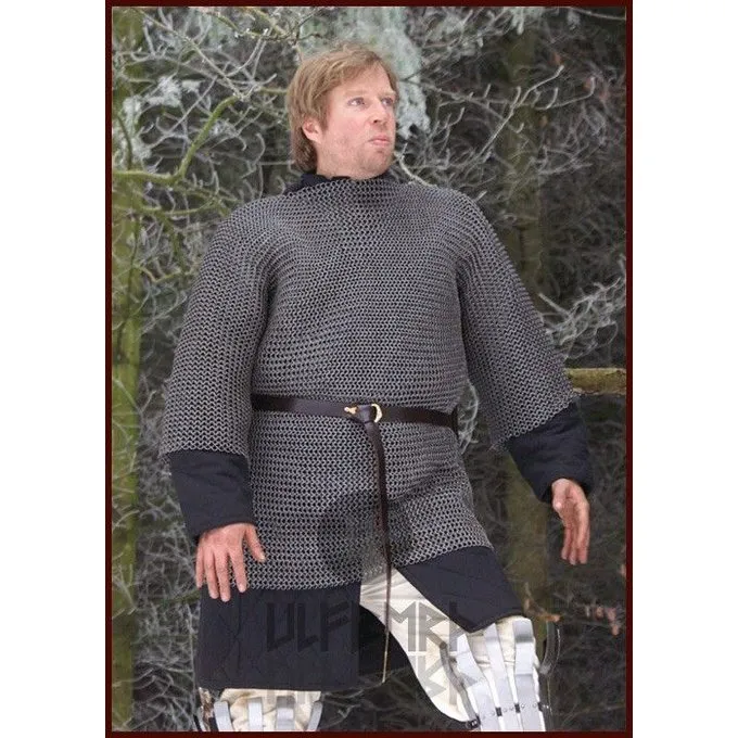 Ulfberth Haubert Mi-long, Anneaux Plats Mixtes-rivets Ronds, 8mm 2 Ulfberth Haubert Mi-long, Anneaux Plats Mixtes-rivets Ronds, 8mm – Image 2