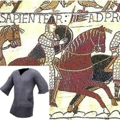 Ulfberth Haubert Mi-long, Anneaux Plats Mixtes-rivets Triangle, 8mm -Tir à l'arc Soldes 2023 haubert mi long anneaux plats mixtes rivets triang 2