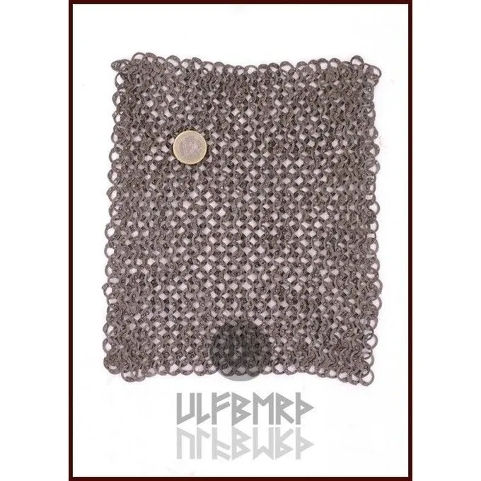 Ulfberth Pièce De Cotte De Maille, Anneaux Plats - Rivets Ronds, 20 X 20 Cm 2 Ulfberth Pièce De Cotte De Maille, Anneaux Plats - Rivets Ronds, 20 X 20 Cm – Image 2